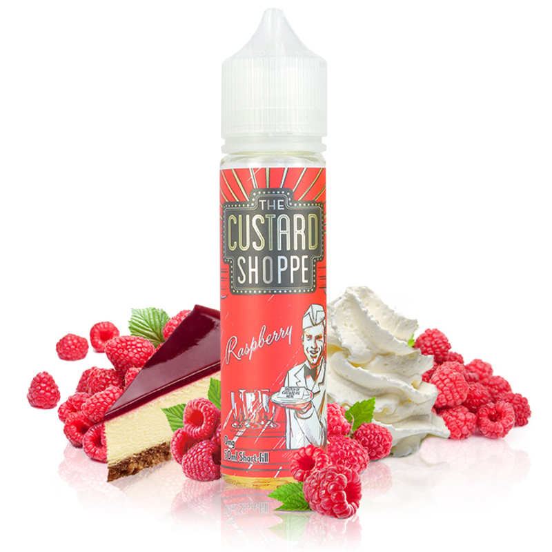 Eliquide Raspberry Custard, eliquide 50ml Custard shoppe, e liquide