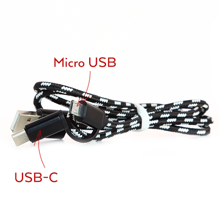 Cable micro USB / USB type-C
