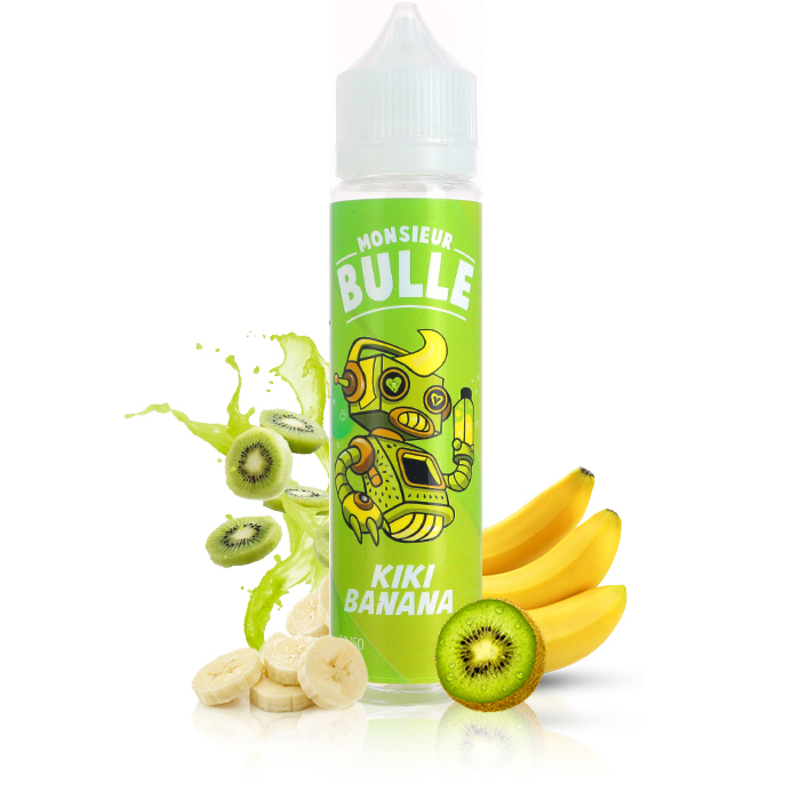Kiki Banana 50ml - Monsieur Bulle Kiki Banana 50ml - Monsieur Bulle