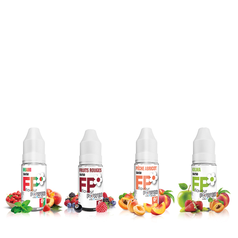 Pack Fruité 50/50 4x10ml - Flavour Power Pack Fruité 50/50 4x10ml - Flavour Power