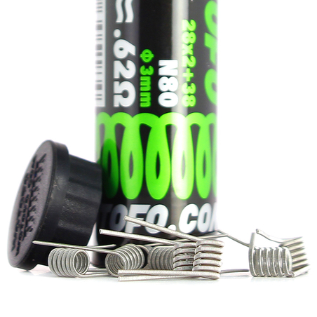 Coils Dual Core Fused Clapton 0.62 Ohm - Wotofo Coils Dual Core Fused Clapton 0.62 Ohm - Wotofo