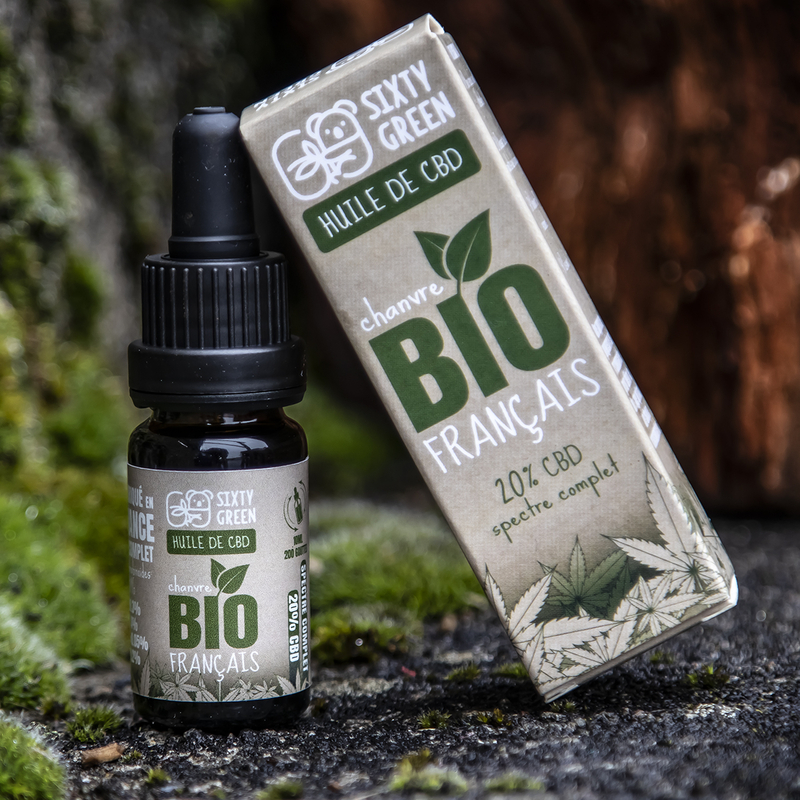 Huile CBD 20% Bio - Sixty Green Huile CBD 20% Bio - Sixty Green