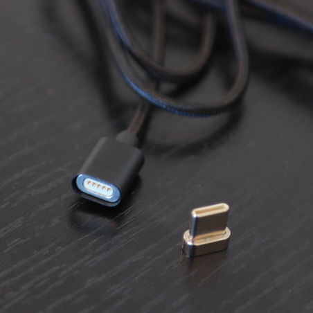 Câble Data nylon USB-C magnétique Fast Charge – Wave Concept
