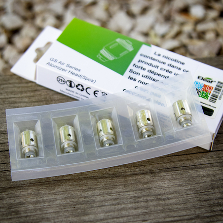 Résistances GS Air M/S Eleaf, résistances pour clearomiseur GS air, résistances eleaf - Taklope