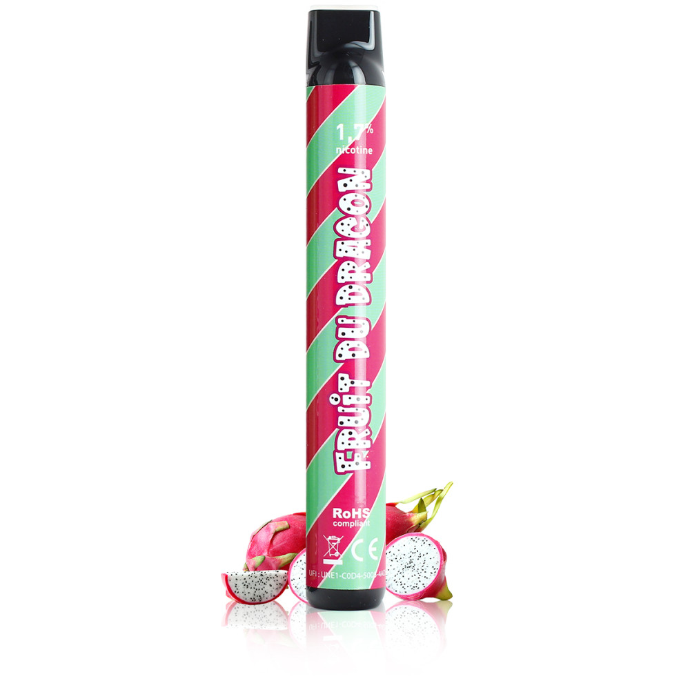 Fruit Du Dragon Gout Cigarette Electronique Puff Fruit du Dragon Wpuff Liquideo, cigarette électronique jetable Fruit  du Dragon Wpuff Liquideo - Taklope