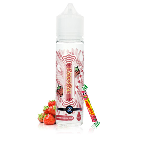 E-liquide Candy Bar Fraise Lactée 50ml - Aroma Zon