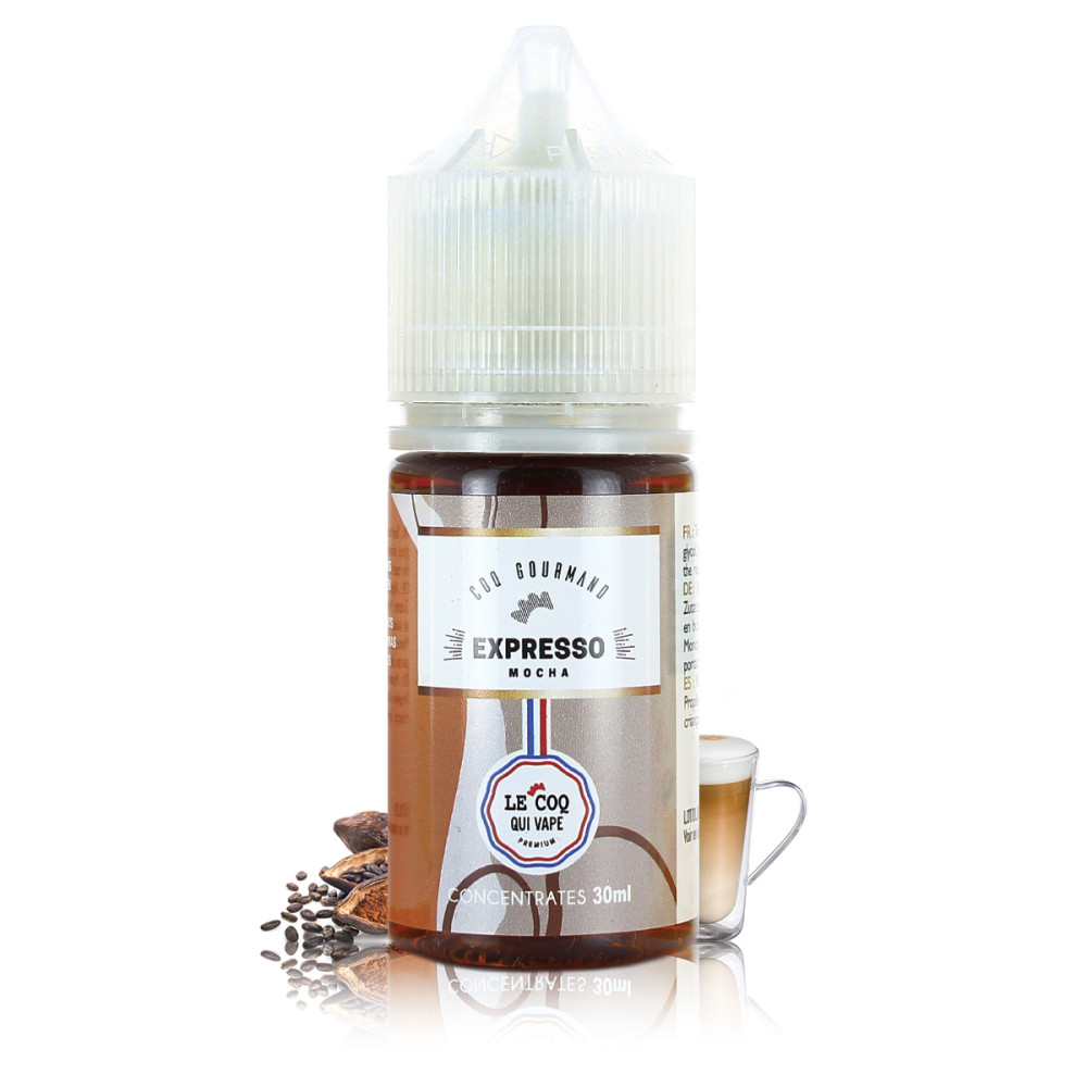 Concentré Expresso Mocha 30ml Gourmand - Le Coq Qui Vape Concentré Expresso Mocha 30ml Gourmand - Le Coq Qui Vape