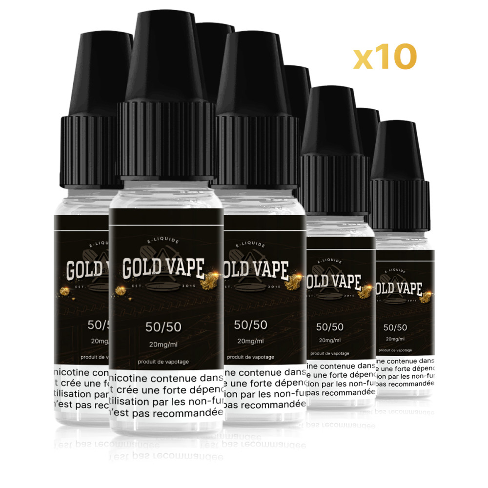 Pack 10 Boosters nicotine - Gold vape