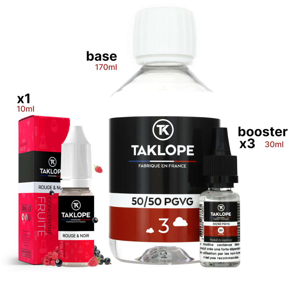 Pack DIY Rouge & Noir 210ml - Taklope