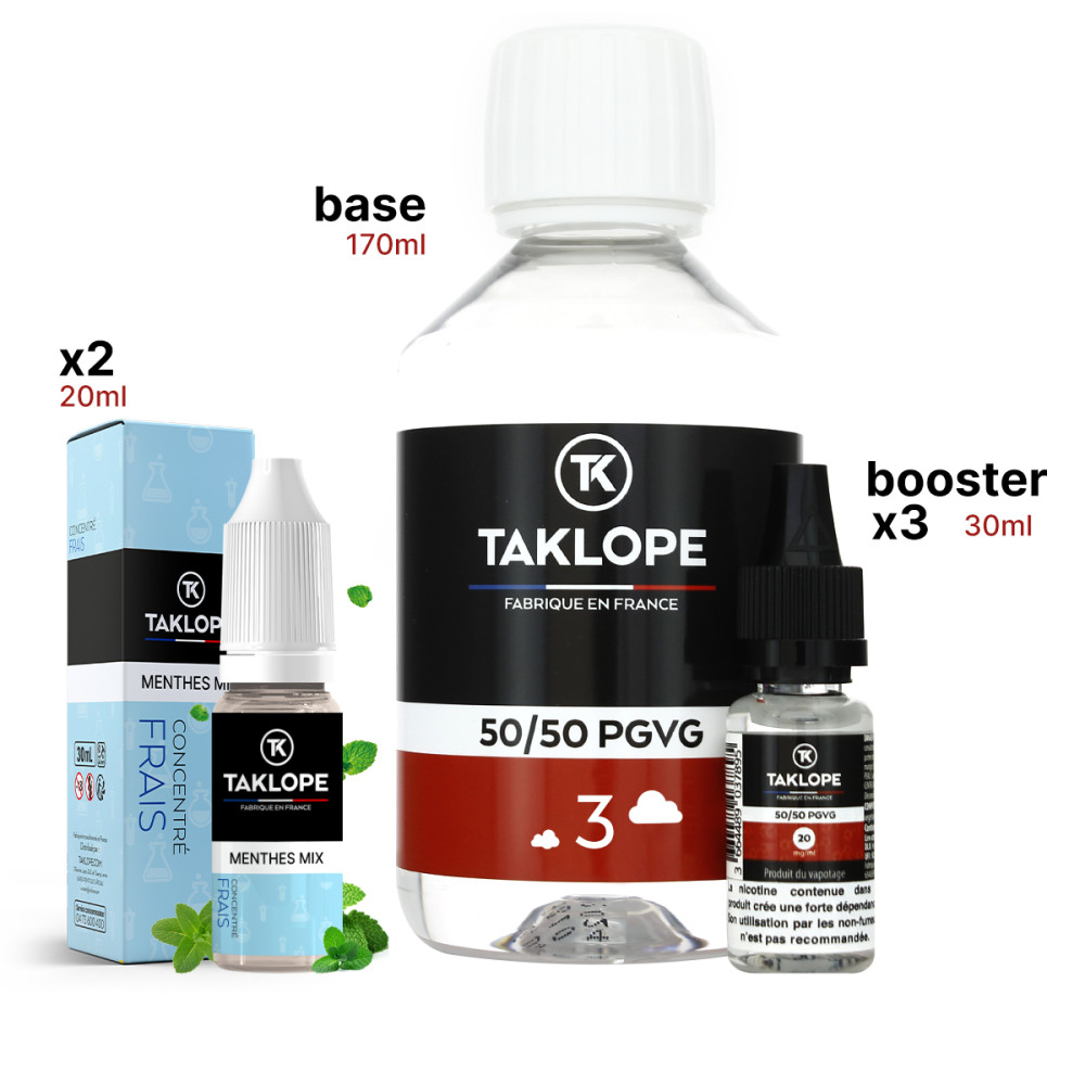 Pack DIY Menthes Mix 220ml - Taklope