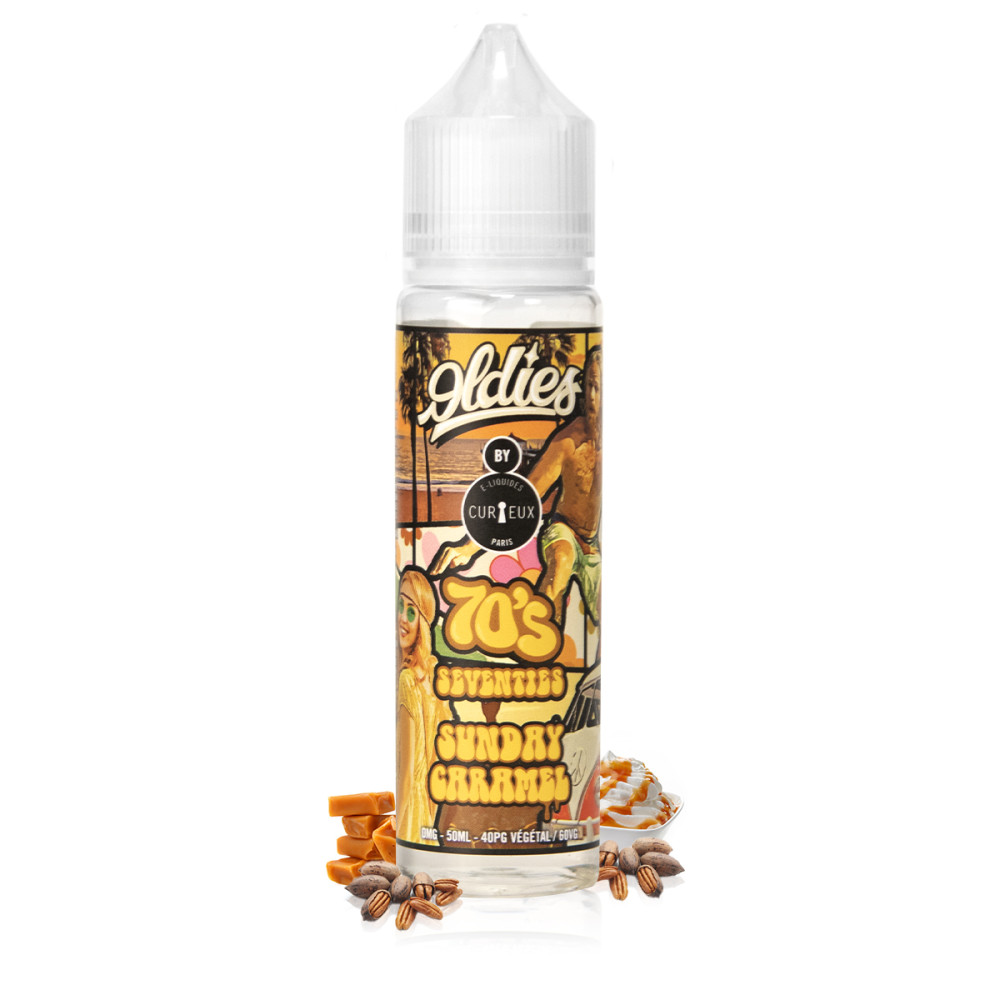 E-liquide 70'S Seventies 50ml Edition Oldies - Curieux E-liquides E-liquide 70'S Seventies 50ml Edition Oldies - Curieux E-liquides