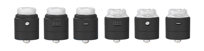 6 combinaisons de vape en tout grâce aux deux drip-tips au choix